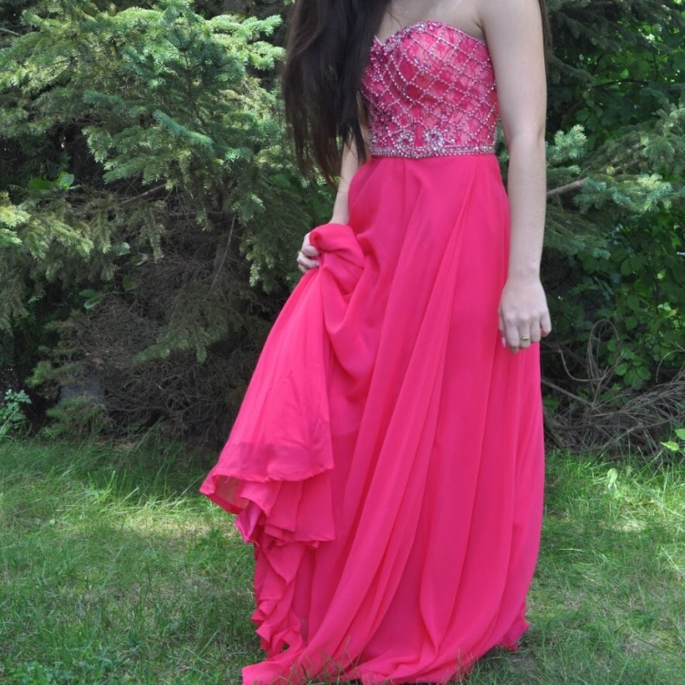Pink prom dress